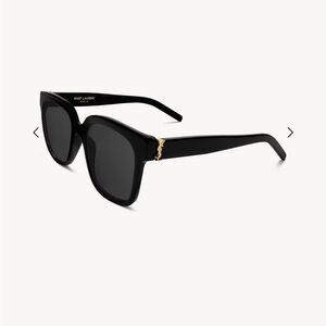 Saint Laurent Black and Gold Sunglasses
